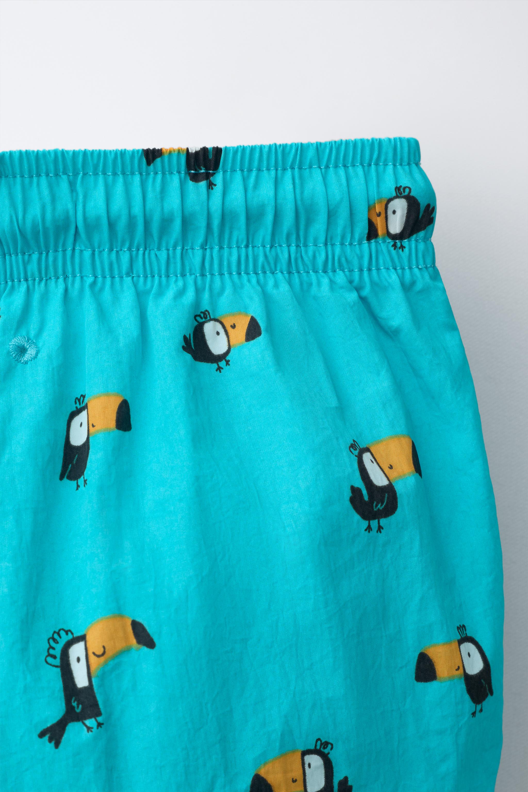 2-6 YEARS / TOUCAN SWIM SHORTS